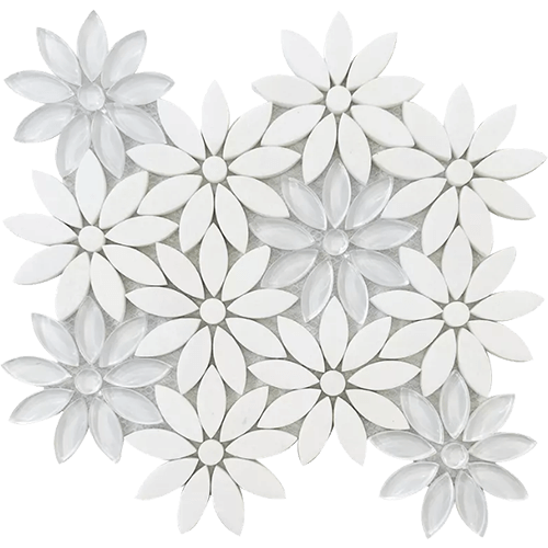 Thassos White Floral
