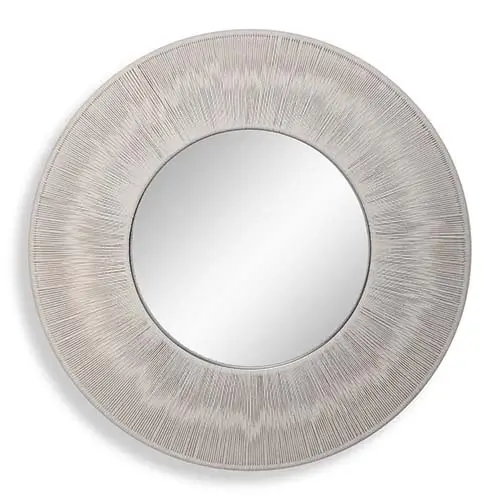 Sailor's Knot Round White Mirror
