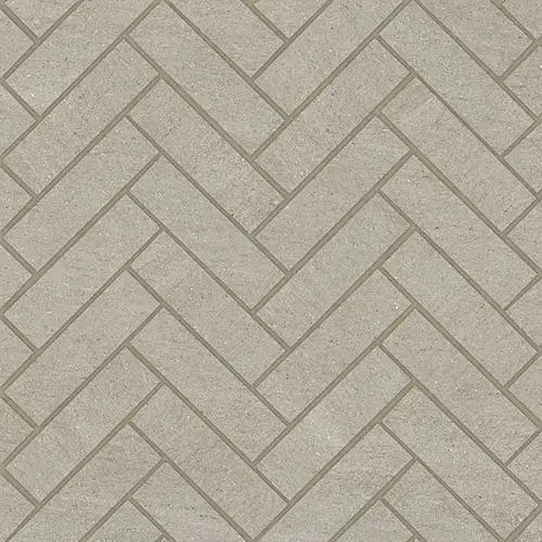 Magnifica Herringbone Basalt Sand 12" x 12"