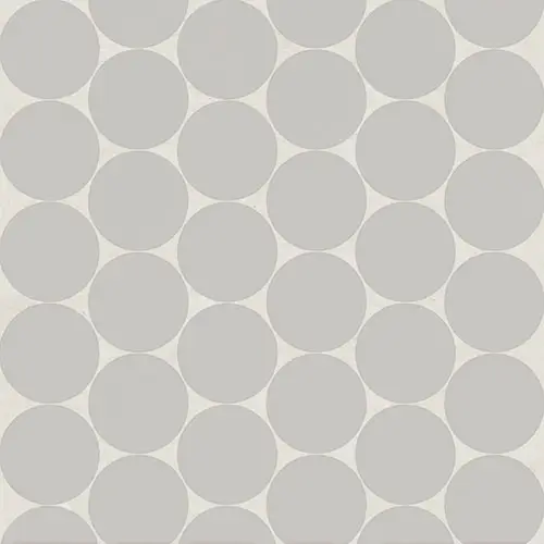 Marin Matte 2" Penny Round Pebble Gray
