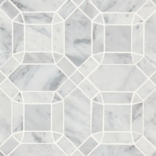 Monet Mosaic 1 White Carrara