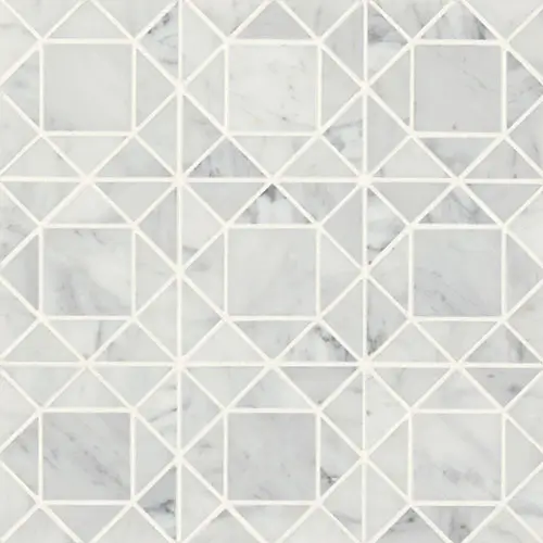 Monet Mosaic 2 White Carrara