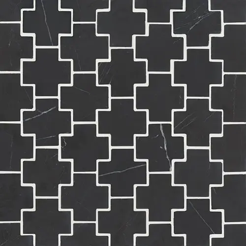 Monet Mosaic 4 Nero Marquina