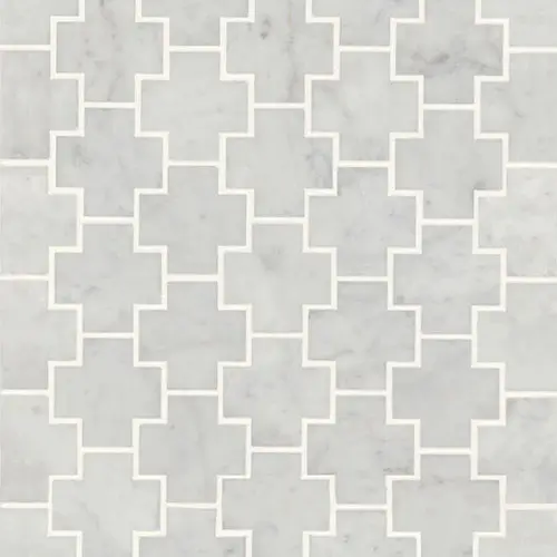 Monet Mosaic 4 White Carrara