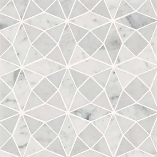 Monet Mosaic 5 White Carrara