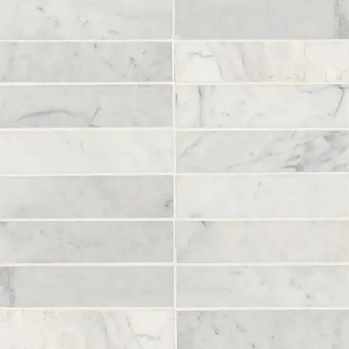 Monet White Carrara 2" x 8"