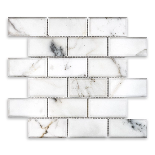 Calacatta Gold - Brick 2" x 4" Beveled Polished