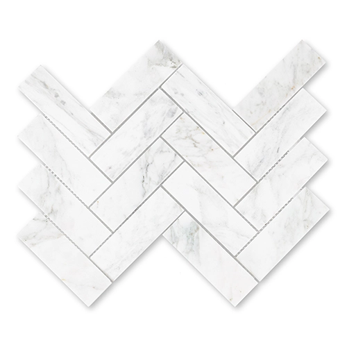Calacatta Gold - Herringbone 2" x 6" Polished