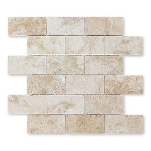 Crema Cappuccino - Brick 2" x 4" Polished