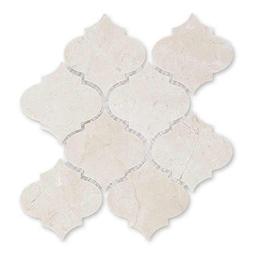 Crema Marfil - Arabesque 4" x 4" Polished