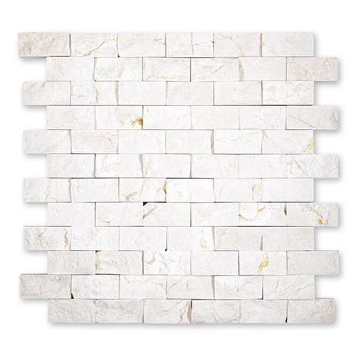 Crema Marfil - Brick 1" x 2" Splitface