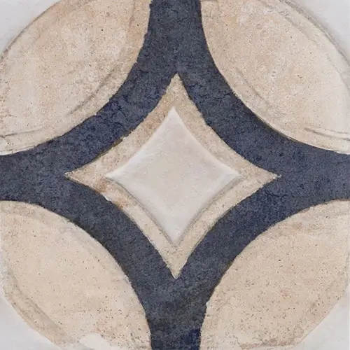 Angela Harris Messina Circles Terra Crema 8" x 8"