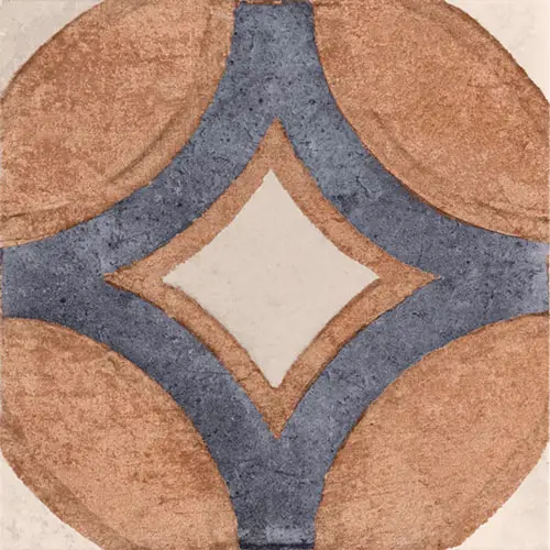 Angela Harris Messina Circles Terracotta 8" x 8"