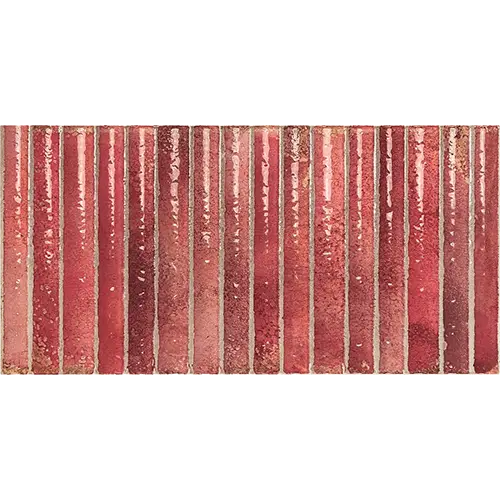 Bryn Fluted Red 6" x 12" 3D