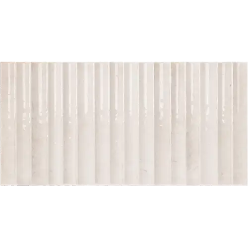Bryn Fluted White 6" x 12" 3D