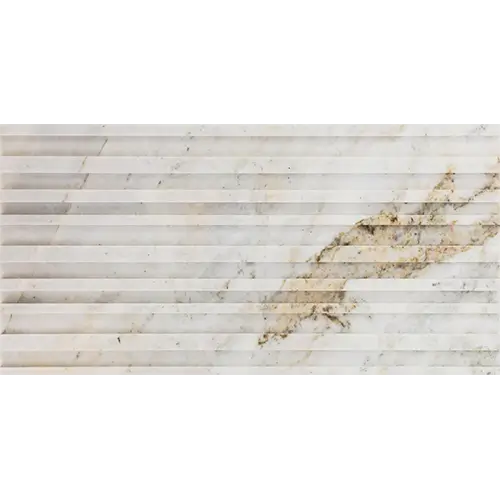 Carver Barcode Dimensional Polished Alaska White 12" x 24"
