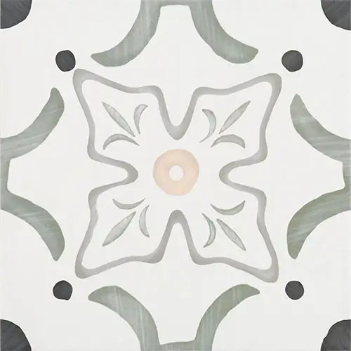 Dhar Flora Green 9" x 9"