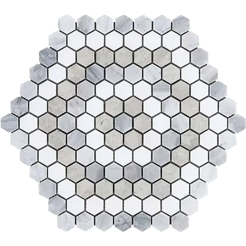 Helios Honeycomb Beige and Gray