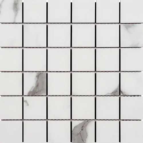 Lithe Statuario Valley 2" x 2" Matte Mosaic