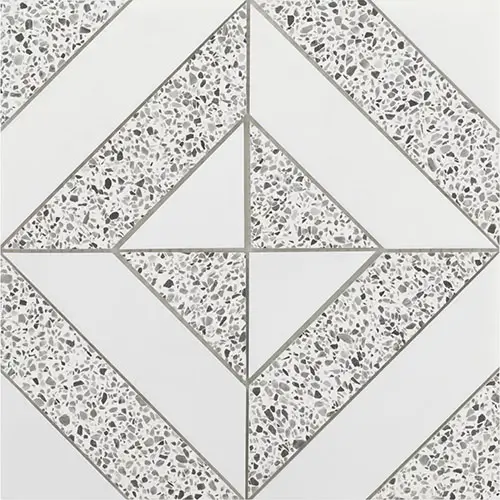 Minna Diagonals Bianca Truffle Tibet White and Terrazzo