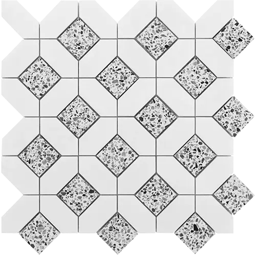 Minna Diamond Bianca Truffle Tibet White and Terrazzo