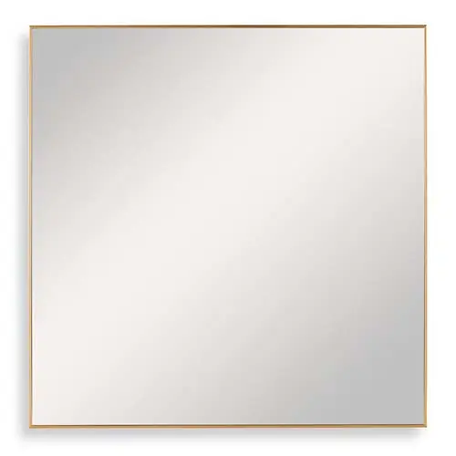 Alexo Square Gold Mirror