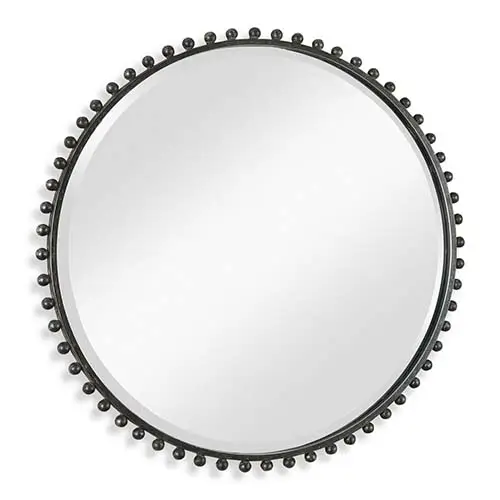 Taza Round Distressed Black Mirror