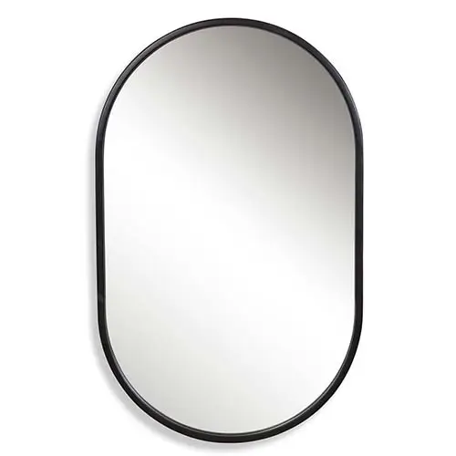 Varina Oval Black Mirror