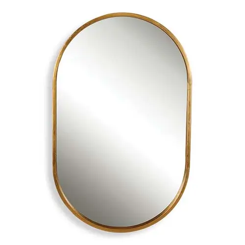 Varina Oval Gold Mirror