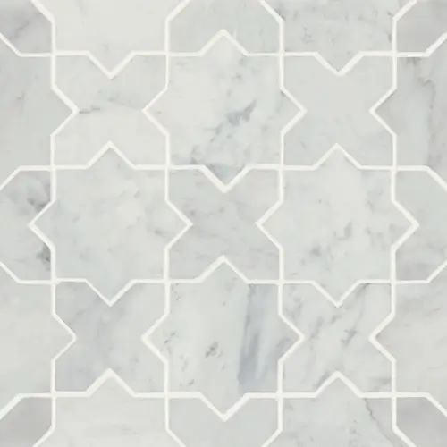 Monet Mosaic 6 White Carrara