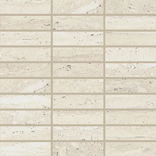Sensi Roma 1" x 4" Straight Set Mosaic Ivory