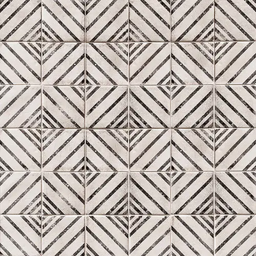 Vivace Gloss Deco Motif Rice 4" x 4"