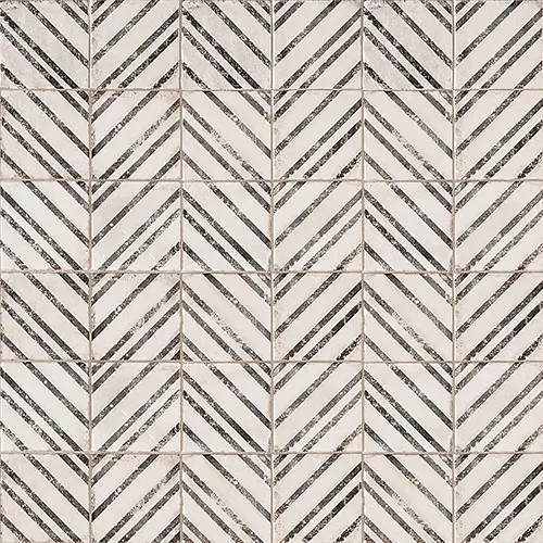 Vivace Matte Deco Incline Rice 4" x 4"
