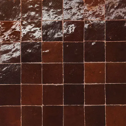 Zagora 2" x 2" Mosaic Maroon