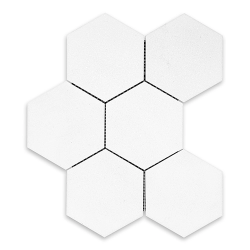 nsr-thassos-white-hexagon-5-polished Thassos White - Hexagon 5" Polished