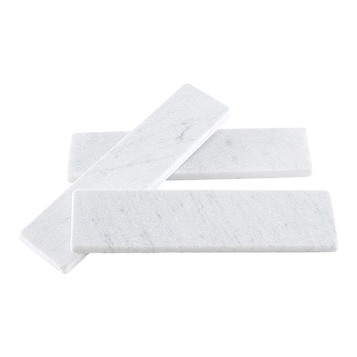 White Carrara 2" x 8" Tumbled