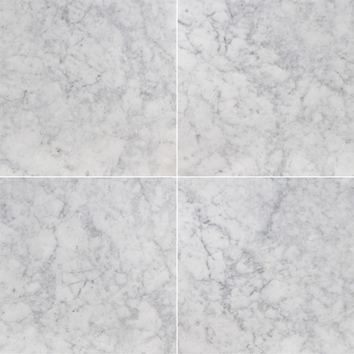 White Carrara 24" x 24" Honed