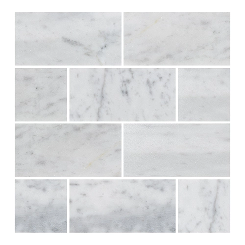 Product Name: White Carrara 3" x 6" Polished