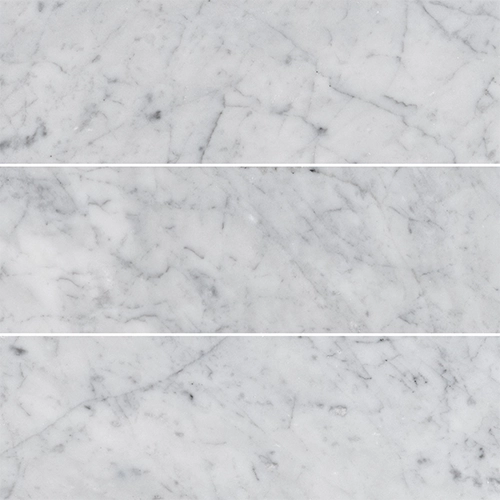 White Carrara 4" x 12" Polished