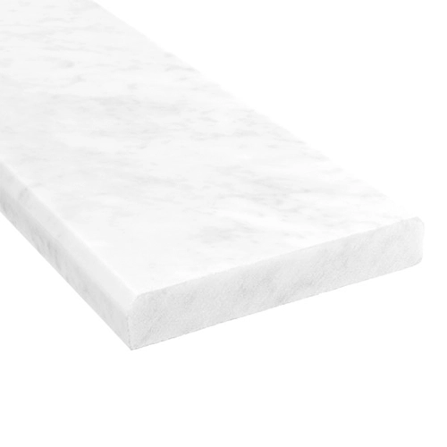 White Carrara - Threshold Beveled 6" x 36" Polished