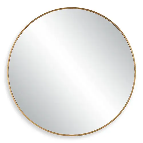 Junius Large Round Gold Mirror