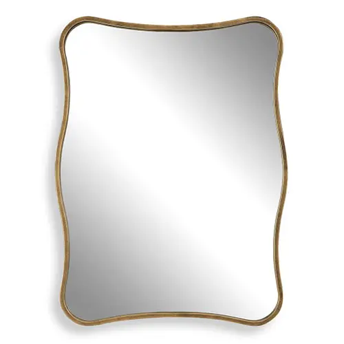 Pavia Vanity Gold Mirror