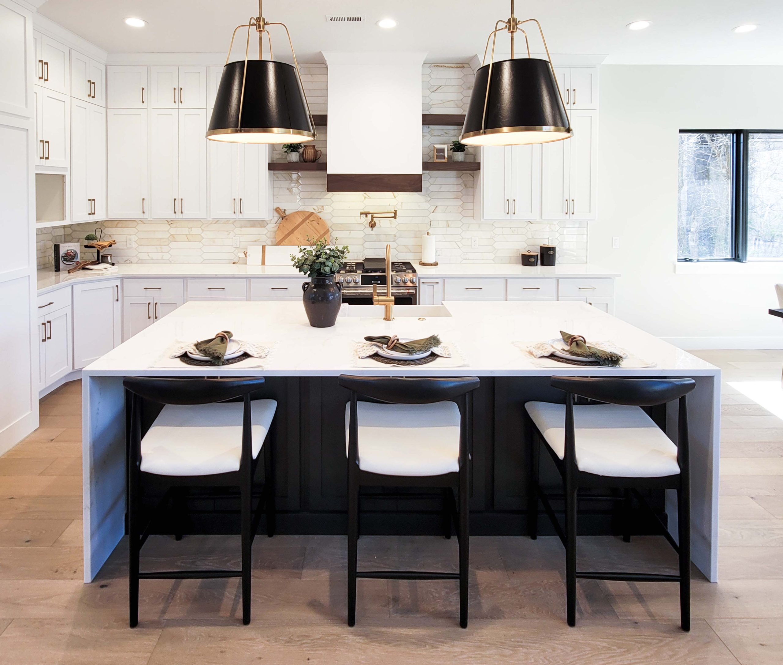 Quartz countertops paired with a modern kitchen design
