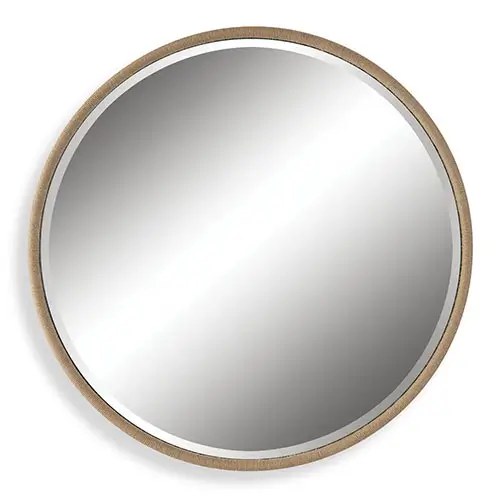Ranchero Round Natural Mirror