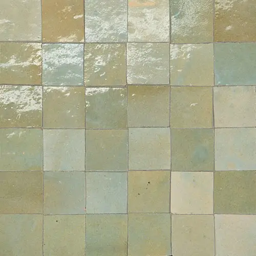 Zagora 2" x 2" Mosaic Vert Gris