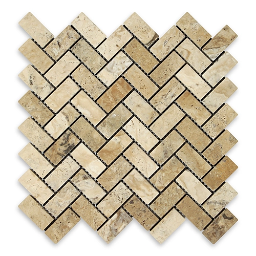 Philadelphia - Herringbone 1" x 2" Tumbled