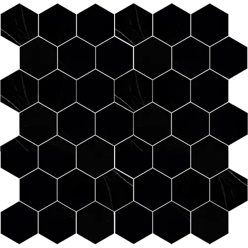 Absolute Black Granite 2" Hex