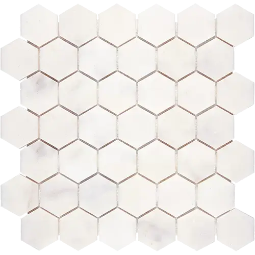 Afyon White 2" Hex