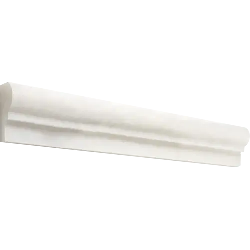 Afyon White Single-step Chair Rail 2" x 12"