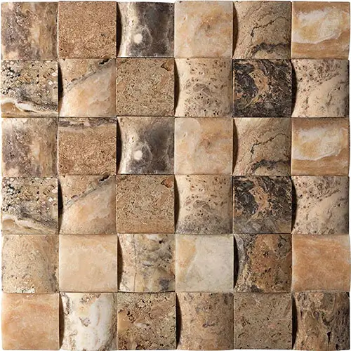 Antico Onyx 2" x 2" Round-Faced Mosaic